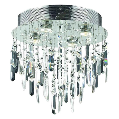 Elegant Flush Mount Light - Steel Chrome, L 14" (V2006F14SC-RC)