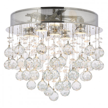 Elegant Flush Mount Light - Chrome, L 16" (V2006F16C-RC)