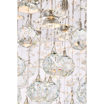 Elegant Flush Mount Light - Chrome, L 16" (V2006F16C-RC)