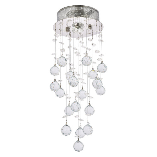 Elegant Flush Mount Light - Chrome, L 8" (V2006F8C-RC)