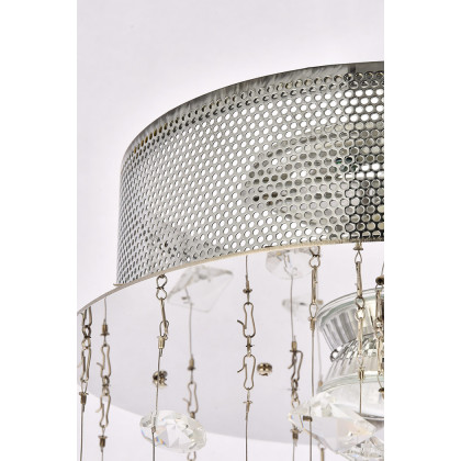Elegant Flush Mount Light - Chrome, L 8" (V2006F8C-RC)