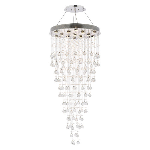 Elegant Chandelier - Chrome, L 28" (V2006G28C-RC)