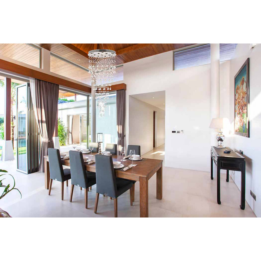 Elegant Chandelier - Chrome, L 28" (V2006G28C-RC)