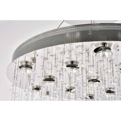 Elegant Chandelier - Chrome, L 28" (V2006G28C-RC)