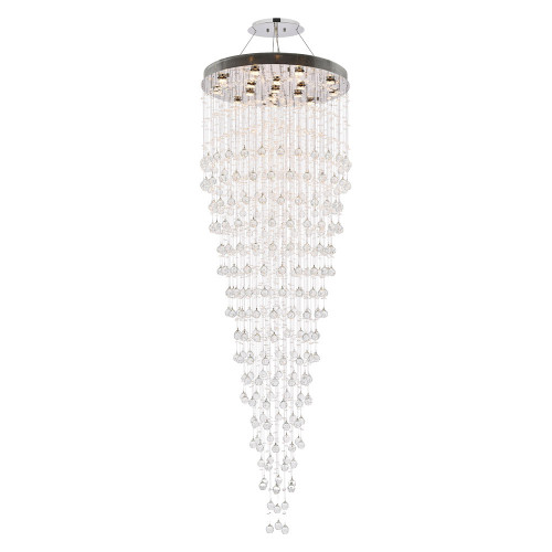 Elegant Chandelier - Chrome, L 32" (V2006G32C-RC)