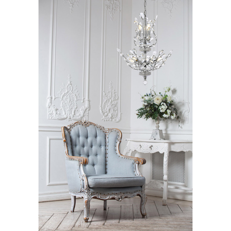 Elegant Chandelier - Chrome, L 21" (V2011D21C-RC)