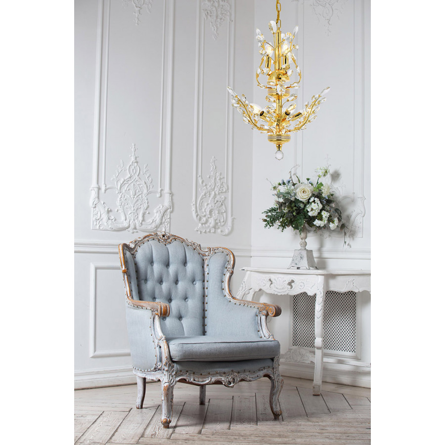 Elegant Chandelier - Gold, L 21" (V2011D21G-RC)