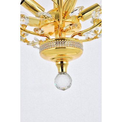 Elegant Chandelier - Gold, L 21" (V2011D21G-RC)