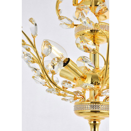 Elegant Chandelier - Gold, L 21" (V2011D21G-RC)