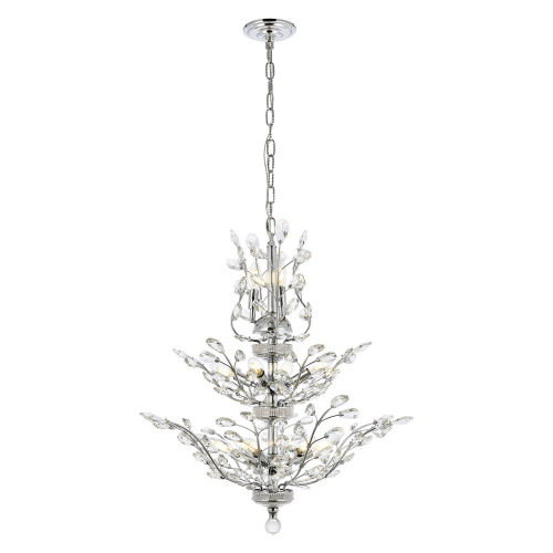 Elegant Chandelier - Chrome, L 27" (V2011D27C-RC)