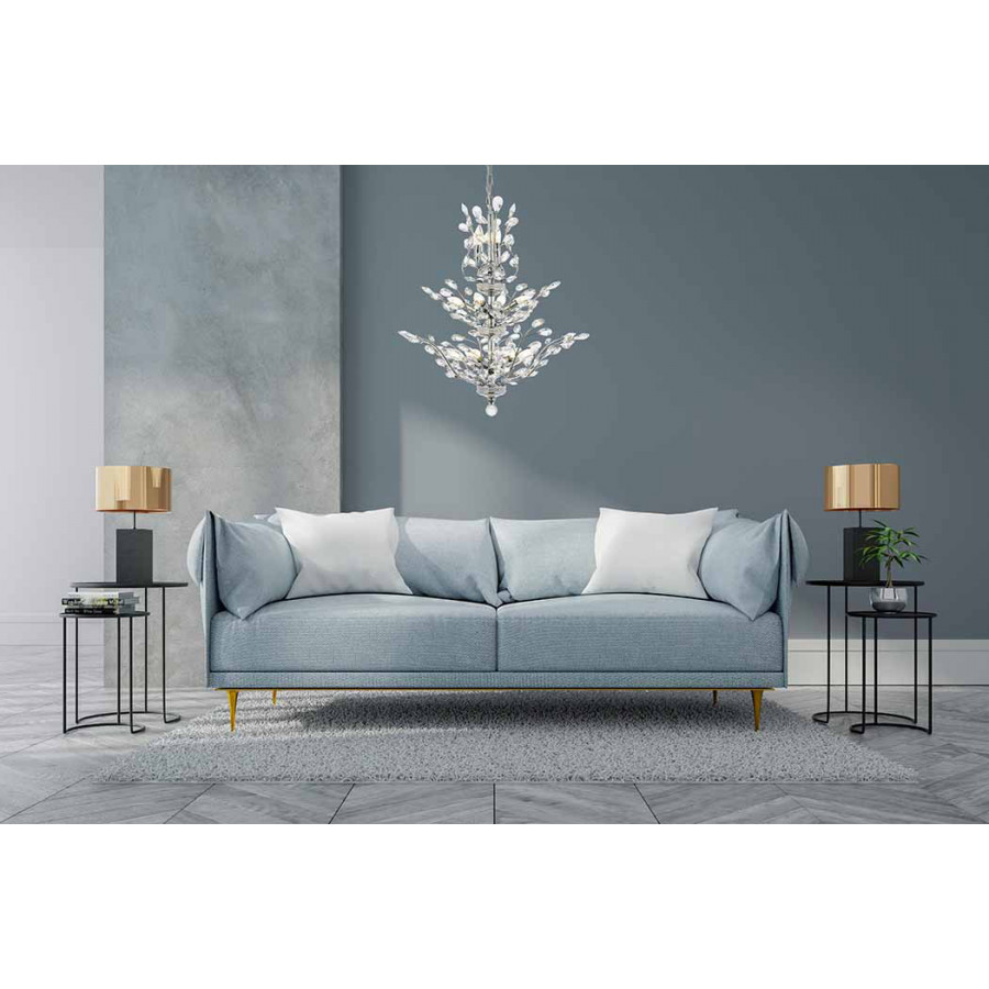 Elegant Chandelier - Chrome, L 27" (V2011D27C-RC)