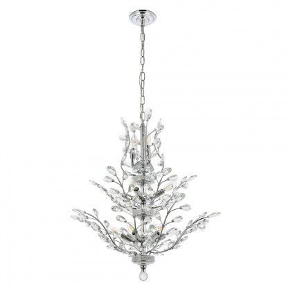 Elegant Chandelier - Chrome, L 27" (V2011D27C-RC)