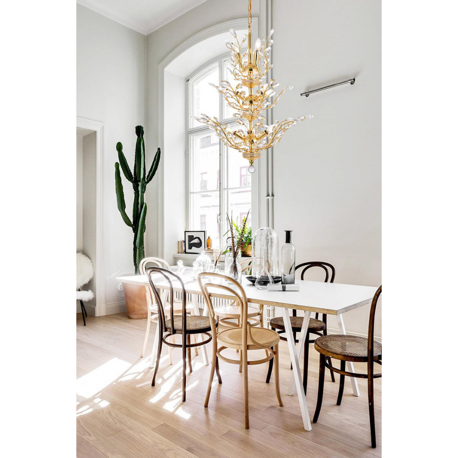 Elegant Chandelier - Gold, L 27" (V2011D27G-RC)