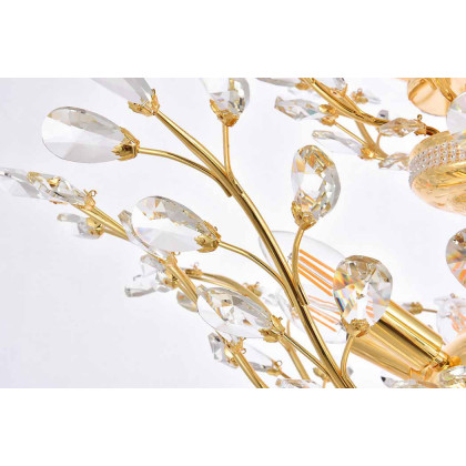 Elegant Chandelier - Gold, L 27" (V2011D27G-RC)