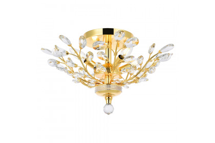Elegant™ V2011F20G-RC Flush Mount Light - Gold, L 20"