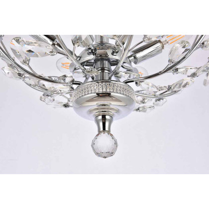 Elegant Flush Mount Light - Chrome/RC, L 27" (V2011F27C-RC)
