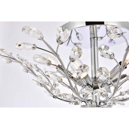 Elegant Flush Mount Light - Chrome/RC, L 27" (V2011F27C-RC)