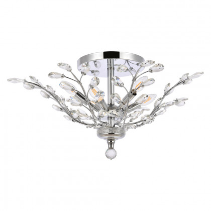 Elegant Flush Mount Light - Chrome/RC, L 27" (V2011F27C-RC)