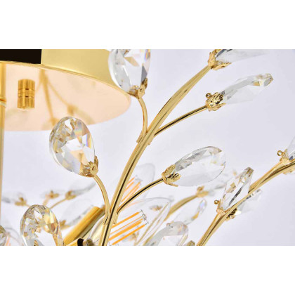 Elegant Flush Mount Light - Gold, L 27" (V2011F27G-RC)