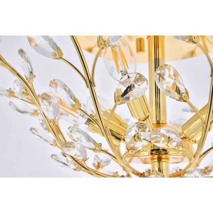 Elegant Flush Mount Light - Gold, L 27" (V2011F27G-RC)
