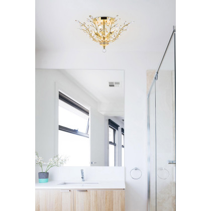 Elegant Flush Mount Light - Gold, L 27" (V2011F27G-RC)
