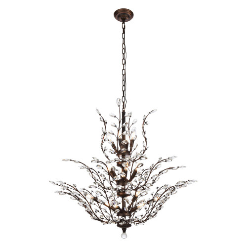 Elegant Chandelier - Dark Bronze, L 41" (V2011G41DB-RC)