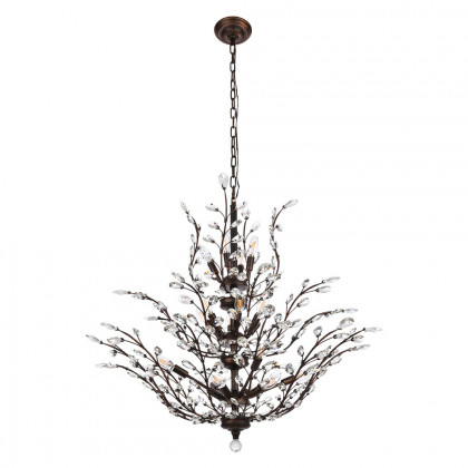 Elegant Chandelier - Dark Bronze, L 41" (V2011G41DB-RC)