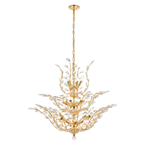 Elegant Chandelier - Gold/RC, L 41" (V2011G41G-RC)