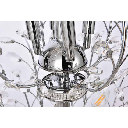 Elegant Chandelier - Chrome, L 54" (V2011G54C-RC)