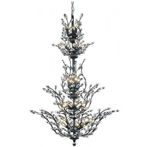 Elegant Chandelier - Dark Bronze, L 54" (V2011G54DB-RC)