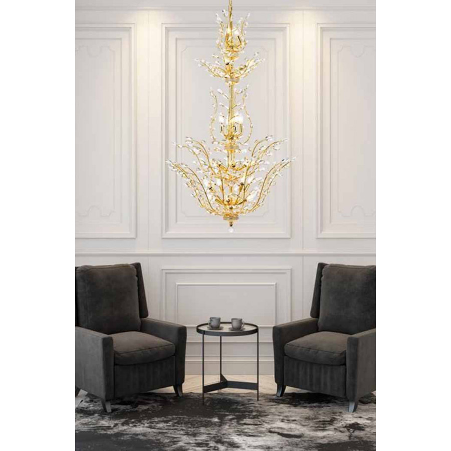 Elegant Chandelier - Gold, L 54" (V2011G54G-RC)