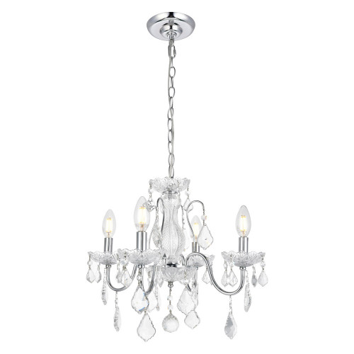 Elegant Pendant Light - Chrome, L 17" (V2015D17C-RC)