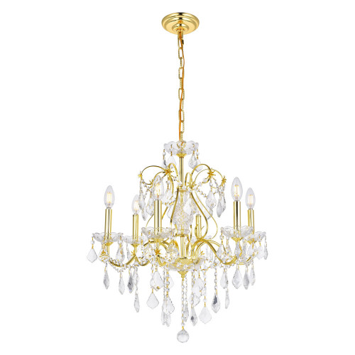Elegant Pendant Light - Gold, L 24" (V2015D24G-RC)