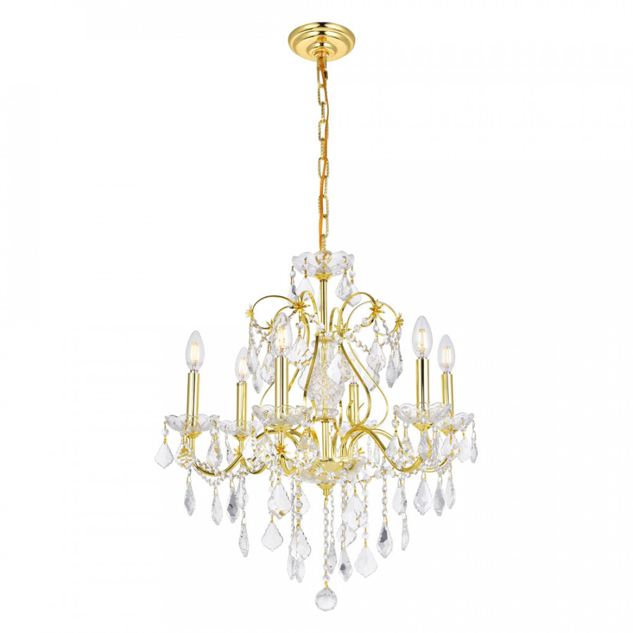 Elegant Pendant Light - Gold, L 24" (V2015D24G-RC)