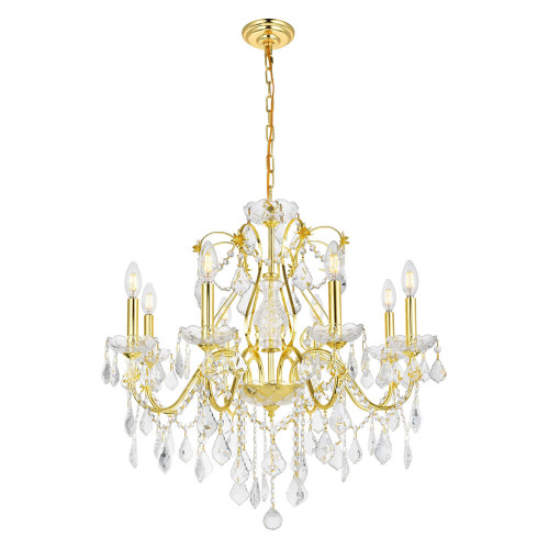 Elegant Pendant Light - Gold, L 26" (V2015D26G-RC)