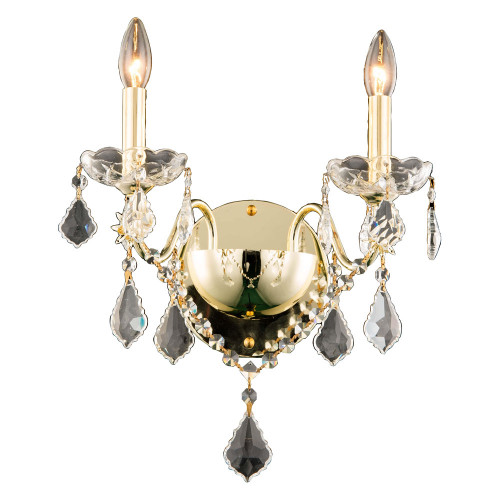 Elegant Wall Sconce - Gold, H 15" (V2015W2G-RC)