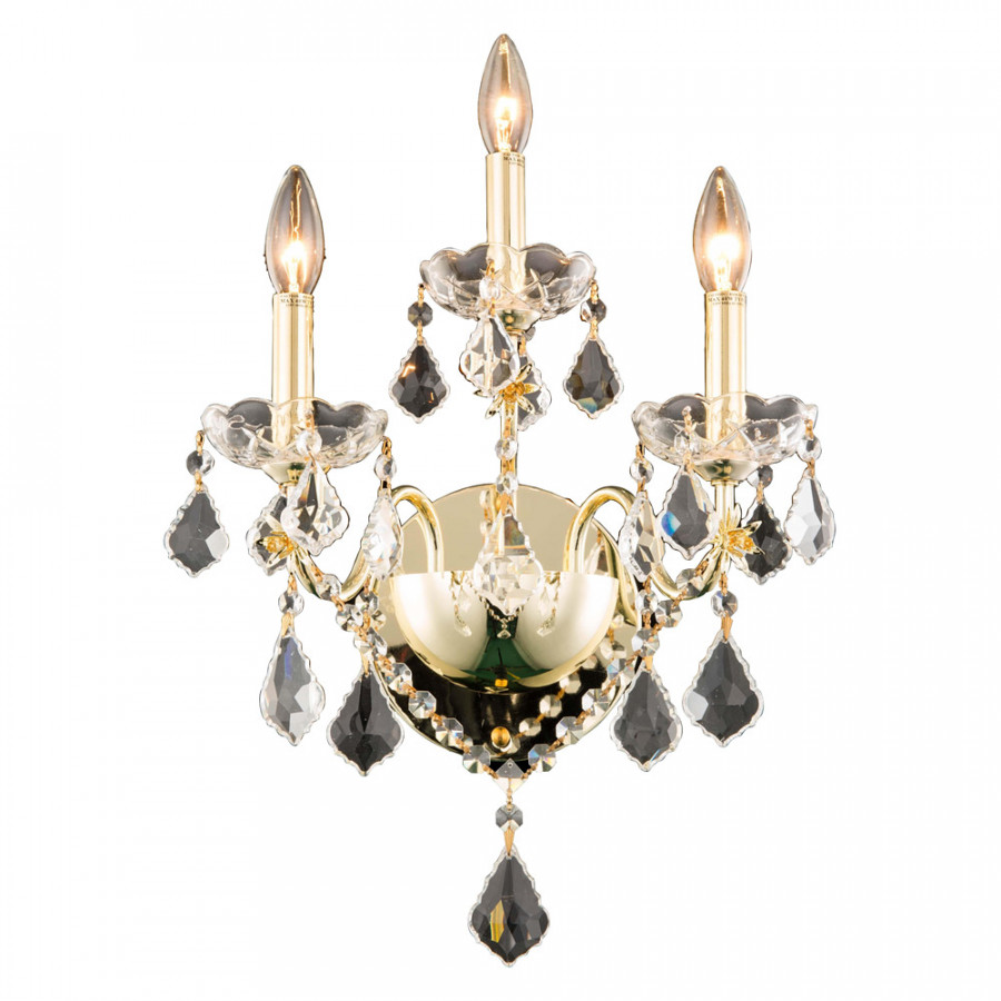 Elegant Wall Sconce - Gold, H 17" (V2015W3G-RC)