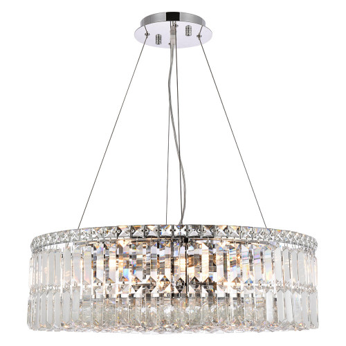 Elegant Chandelier - Chrome, L 24" (V2030D24C-RC)