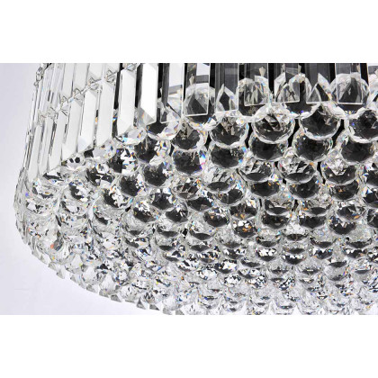 Elegant Chandelier - Black, L 28" (V2030D28BK-RC)