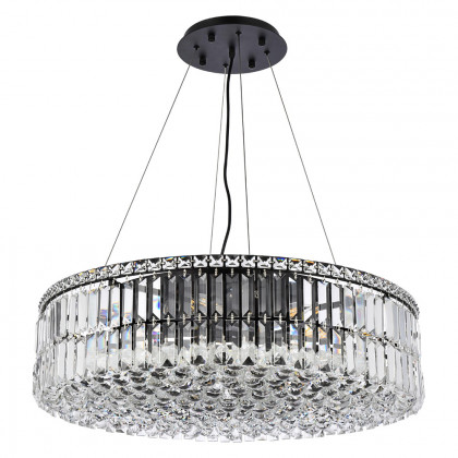 Elegant Chandelier - Black, L 28" (V2030D28BK-RC)