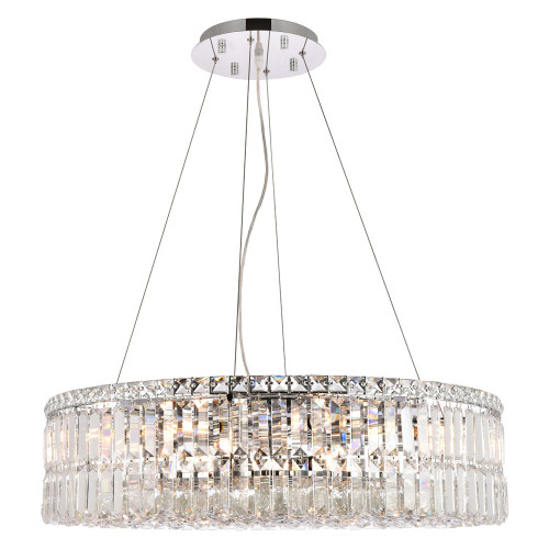 Elegant Chandelier - Chrome, L 28" (V2030D28C-RC)
