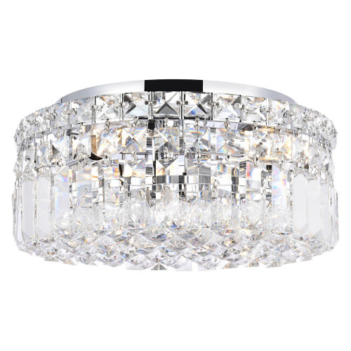 Elegant Flush Mount Light - Chrome, L 12" (V2030F12C-RC)