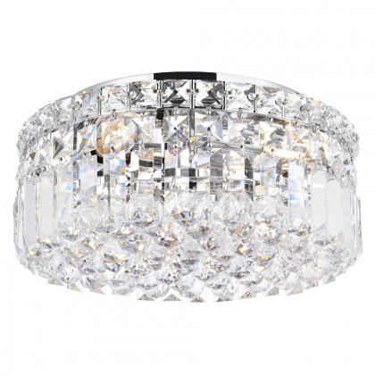Elegant Flush Mount Light - Chrome, L 12" (V2030F12C-RC)