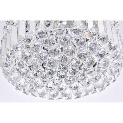 Elegant Flush Mount Light - Chrome, L 12" (V2030F12C-RC)