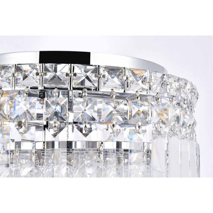 Elegant Flush Mount Light - Chrome, L 12" (V2030F12C-RC)