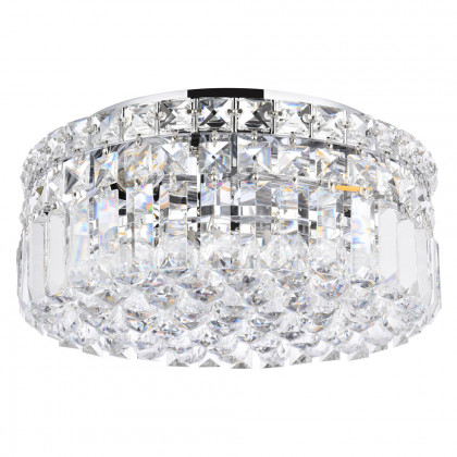 Elegant Flush Mount Light - Chrome, L 12" (V2030F12C-RC)