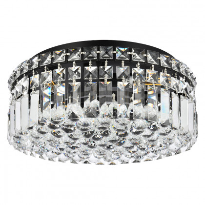 Elegant Flush Mount Light - Black, L 14" (V2030F14BK-RC)
