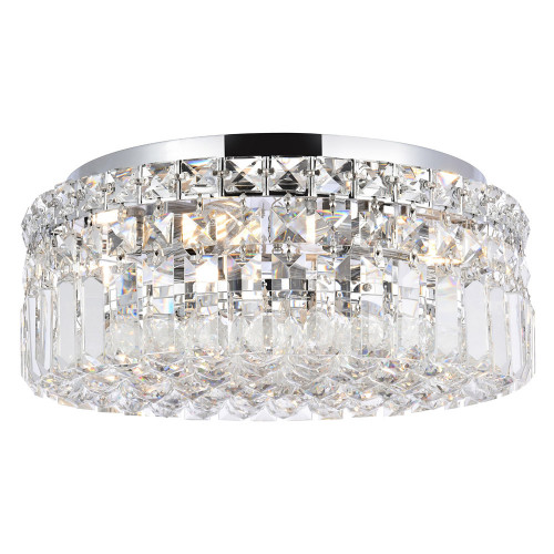 Elegant Flush Mount Light - Chrome, L 14" (V2030F14C-RC)