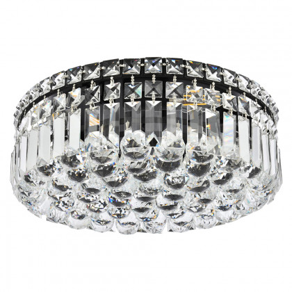 Elegant Flush Mount Light - Black, L 16" (V2030F16BK-RC)