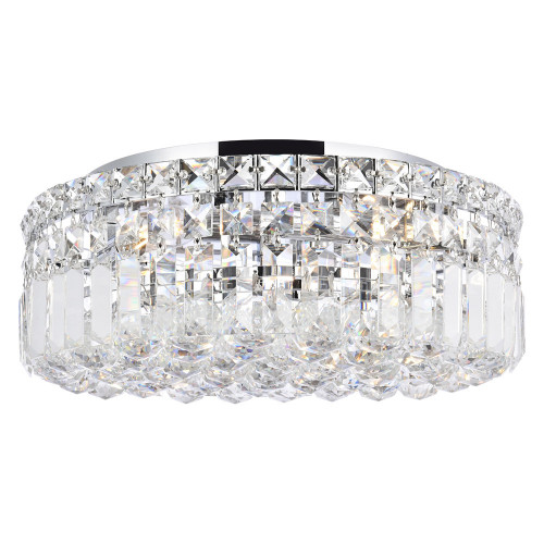 Elegant Flush Mount Light - Chrome/RC, L 16" (V2030F16C-RC)